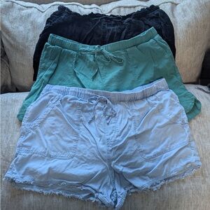 Time and Tru Light Blue Casual Shorts